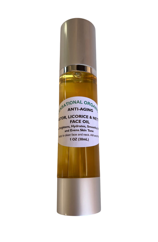 ANTI-AGING CASTOR, NETTLE AND LICORICE FACE OIL